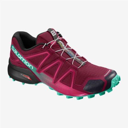 Buty do Biegania Damskie Salomon SPEEDCROSS 4 W Czerwone - PL 0-EWVX